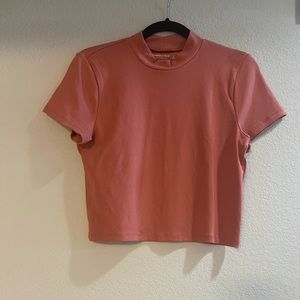 A&F NWOT Ribbed Mockneck Tee